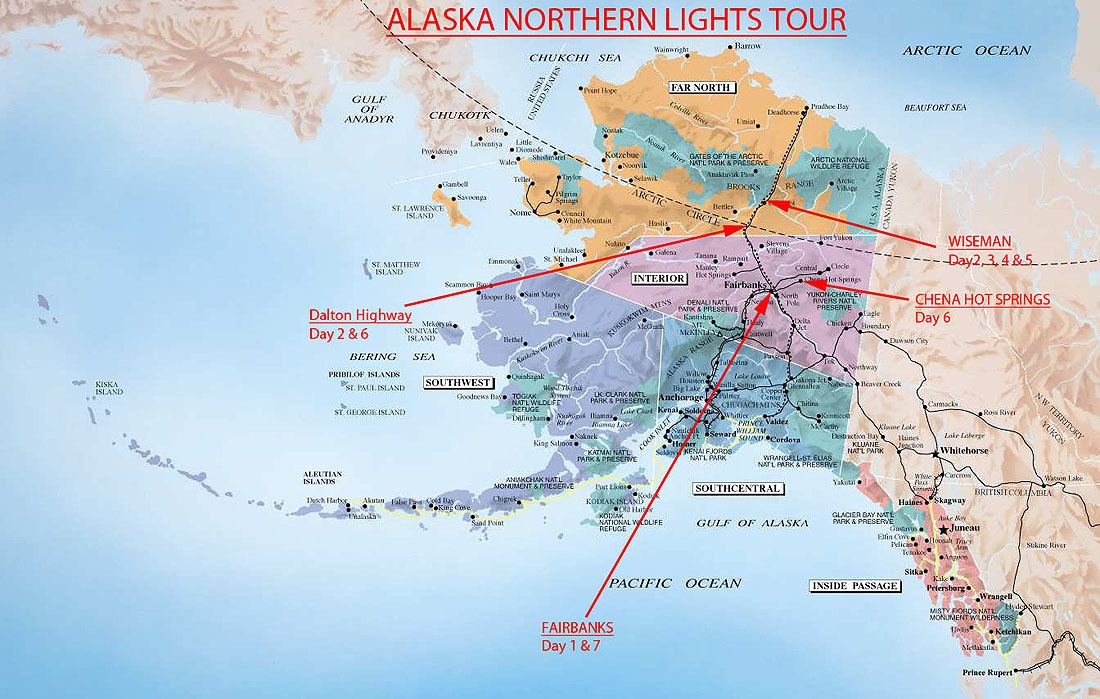 Alaska-Map-Alaska-Northern-Lights-Tour