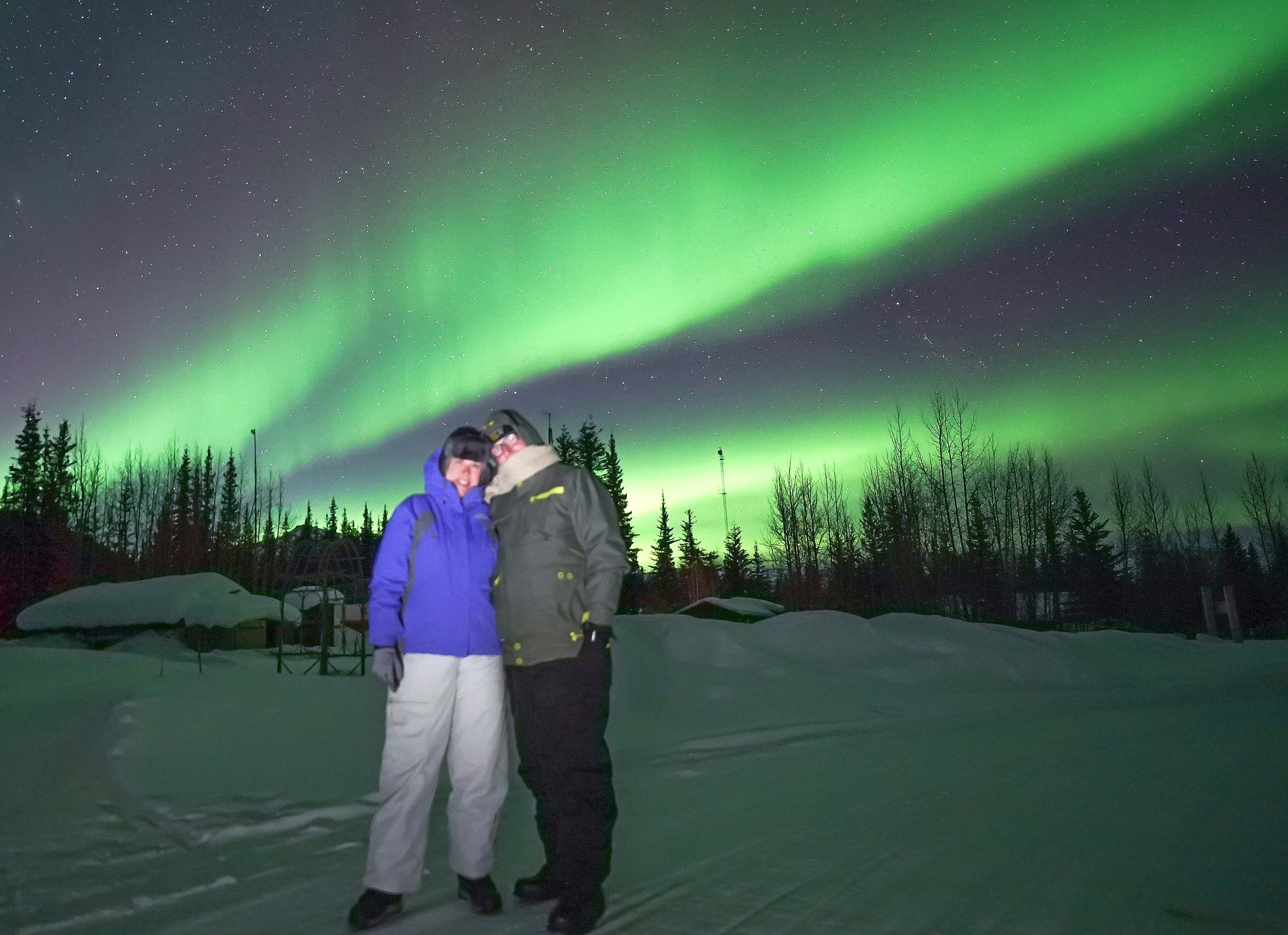 Alaska northern lights viewing in Wiseman