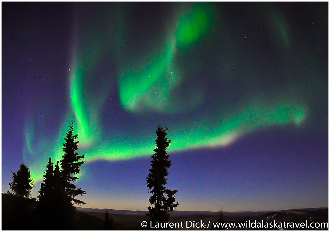 Northern Lights north of Fairbanks