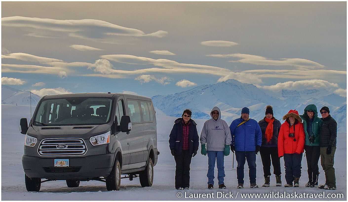 Wild Alaska Travel guests along the Dalton HIghway